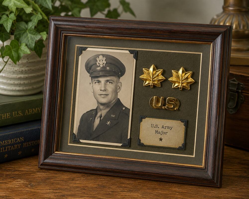 Pasquale NY 1/20 10K Gold Filled U.S. Army Officer Military Insignia Set Vintage